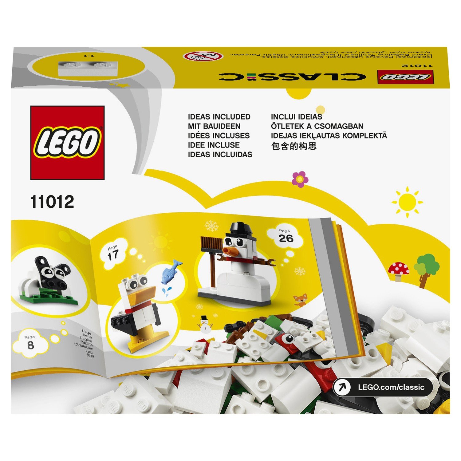 Конструктор LEGO Classic Белые кубики 11012
