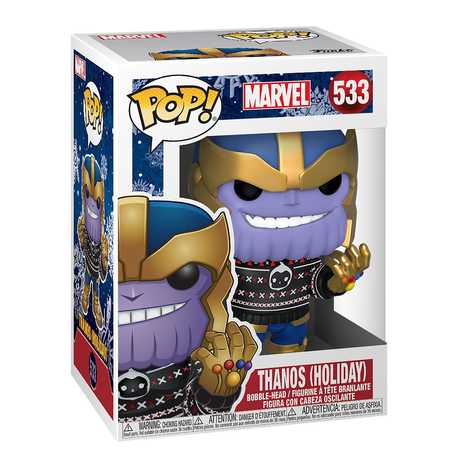 Игрушка Funko Pop Bobble Marvel holiday Thanos Fun2507