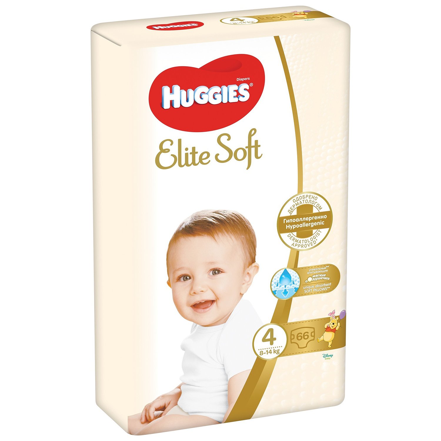 Подгузники Huggies Elite Soft 4 8-14кг 66шт