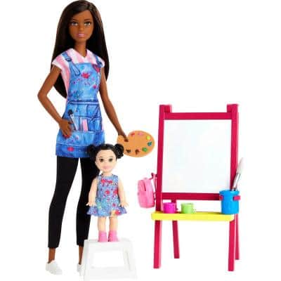 Набор игровой Barbie "Кем быть?" Учитель рисования Брюнетка GJM30