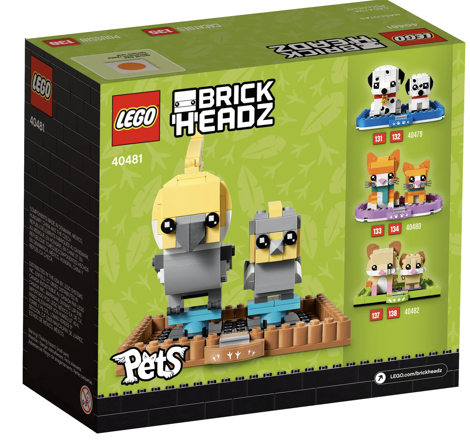 Конструктор LEGO BrickHeadz 40481 Австралийский попугайчик