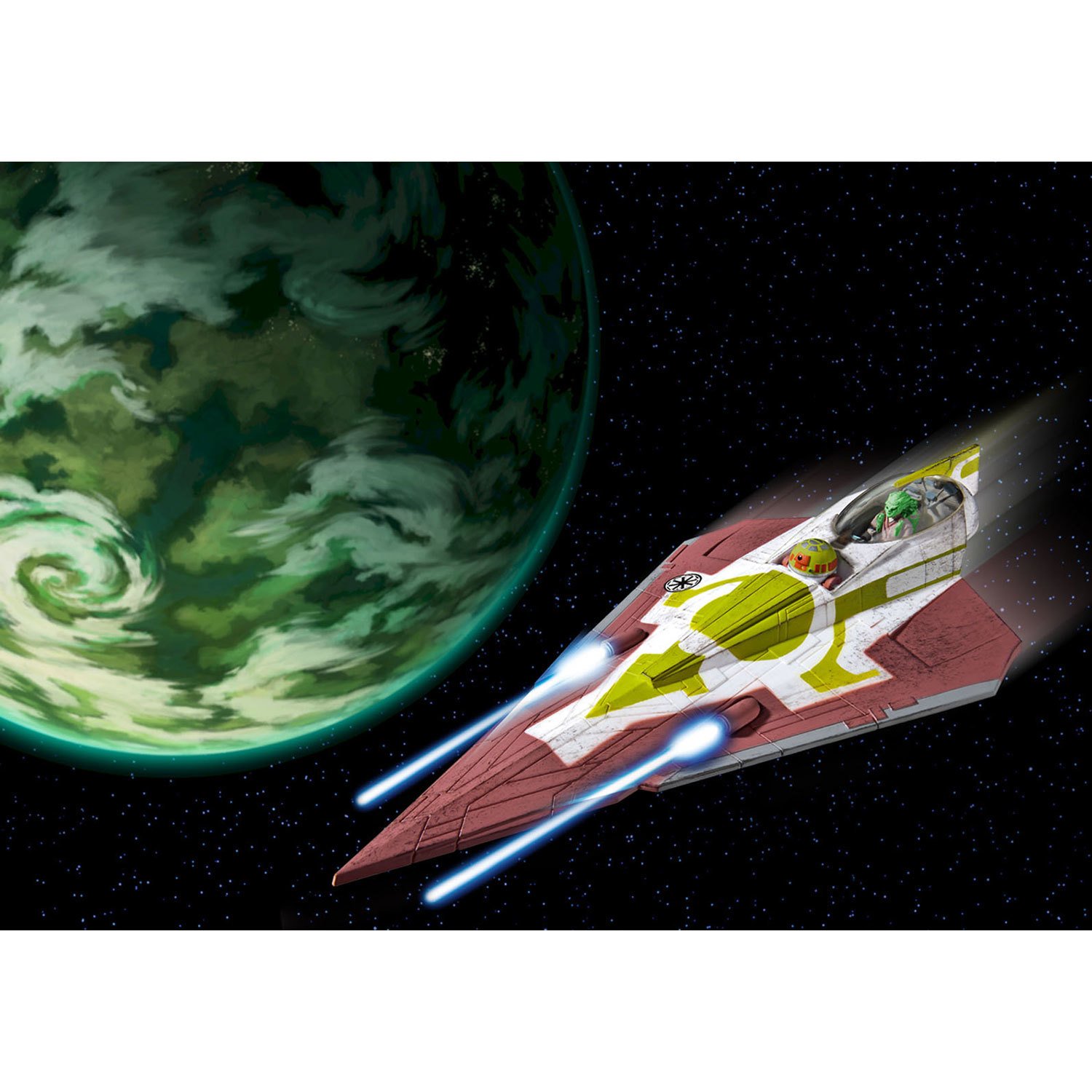 Модель для сборки Revell Сборка Звездный Истребитель Кита Фисто 1-2 сезоны Войны клонов