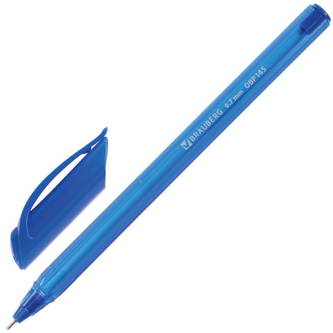 Ручка шариковая Brauberg "Extra Glide Tone", синяя, выгодная упаковка, комплект 12 штук, 0,35 мм