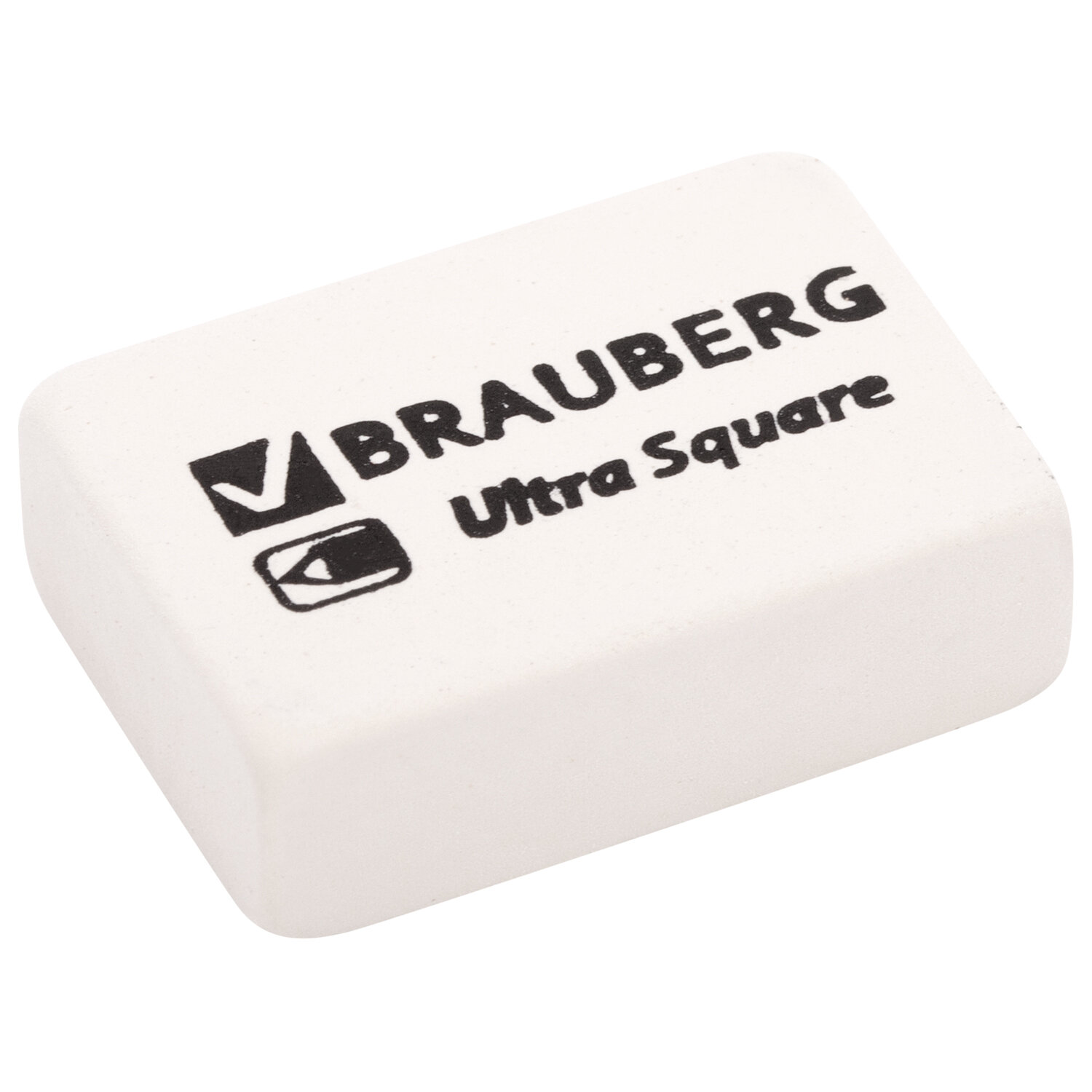 Ластики BRAUBERG "Ultra Square" 6 шт., размер ластика 29х18х8 мм, белые, натуральный каучук