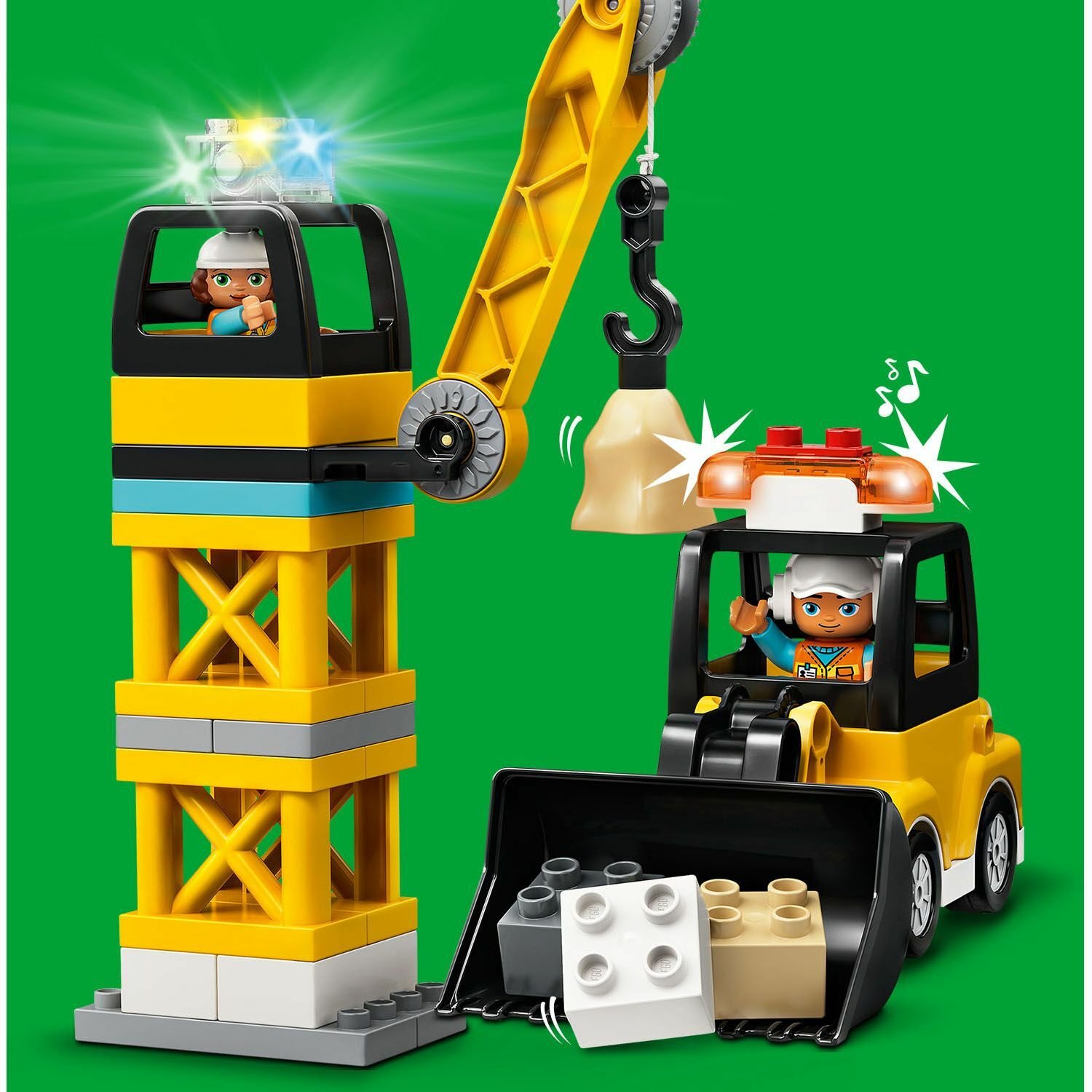 Конструктор LEGO DUPLO 10933 Башенный кран на стройке
