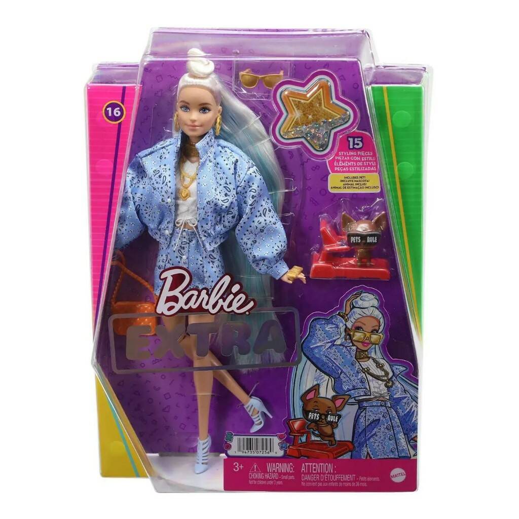 Кукла Barbie Экстра в джинсовой куртке HHN08