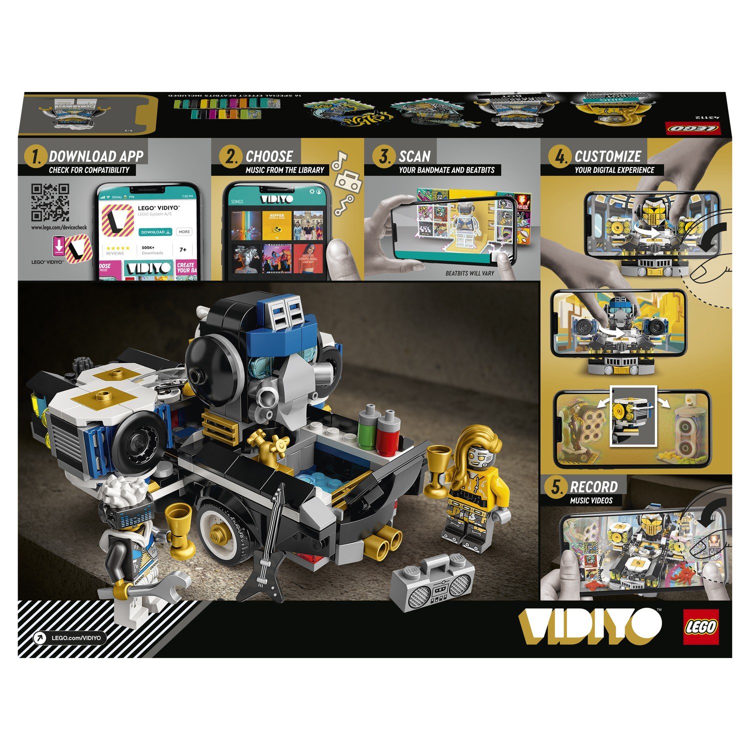 Конструктор LEGO VIDIYO Robo HipHop Car (Машина Хип-Хоп Робота) 43112