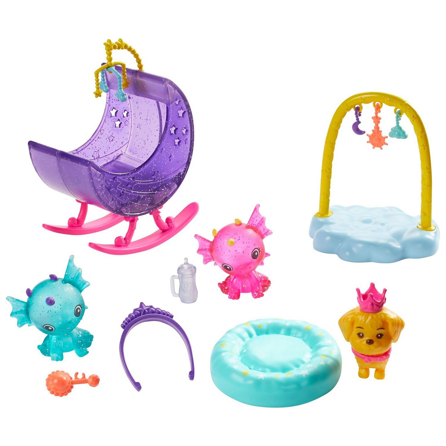 Набор игровой Barbie Заботливая принцесса Детский сад для драконов GJK51