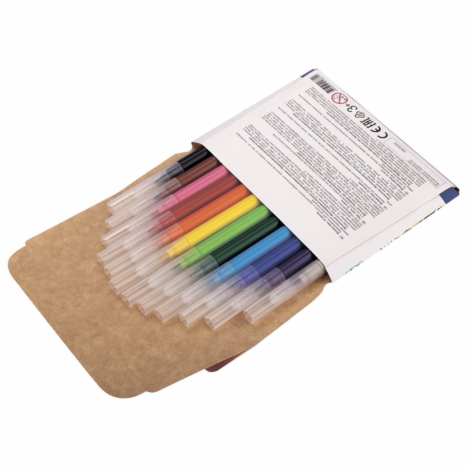 Фломастеры ГАММА "Классические", 12 цветов, вентилируемый колпачок, картонная упаковка