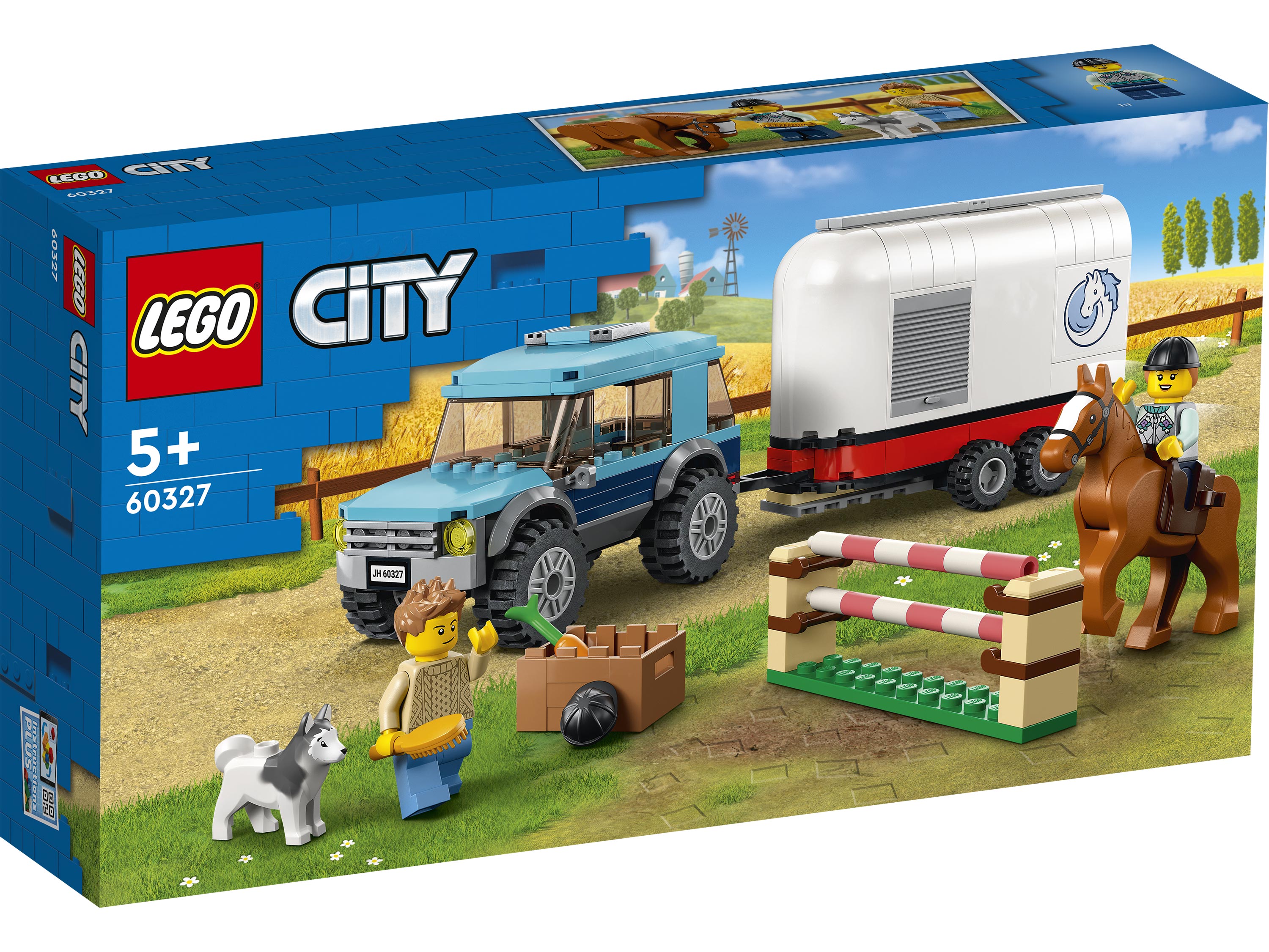 LEGO City 60327 Машина с прицепом для лошади