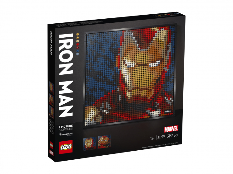 Конструктор LEGO ART 31199 «Железный человек» Marvel Studio