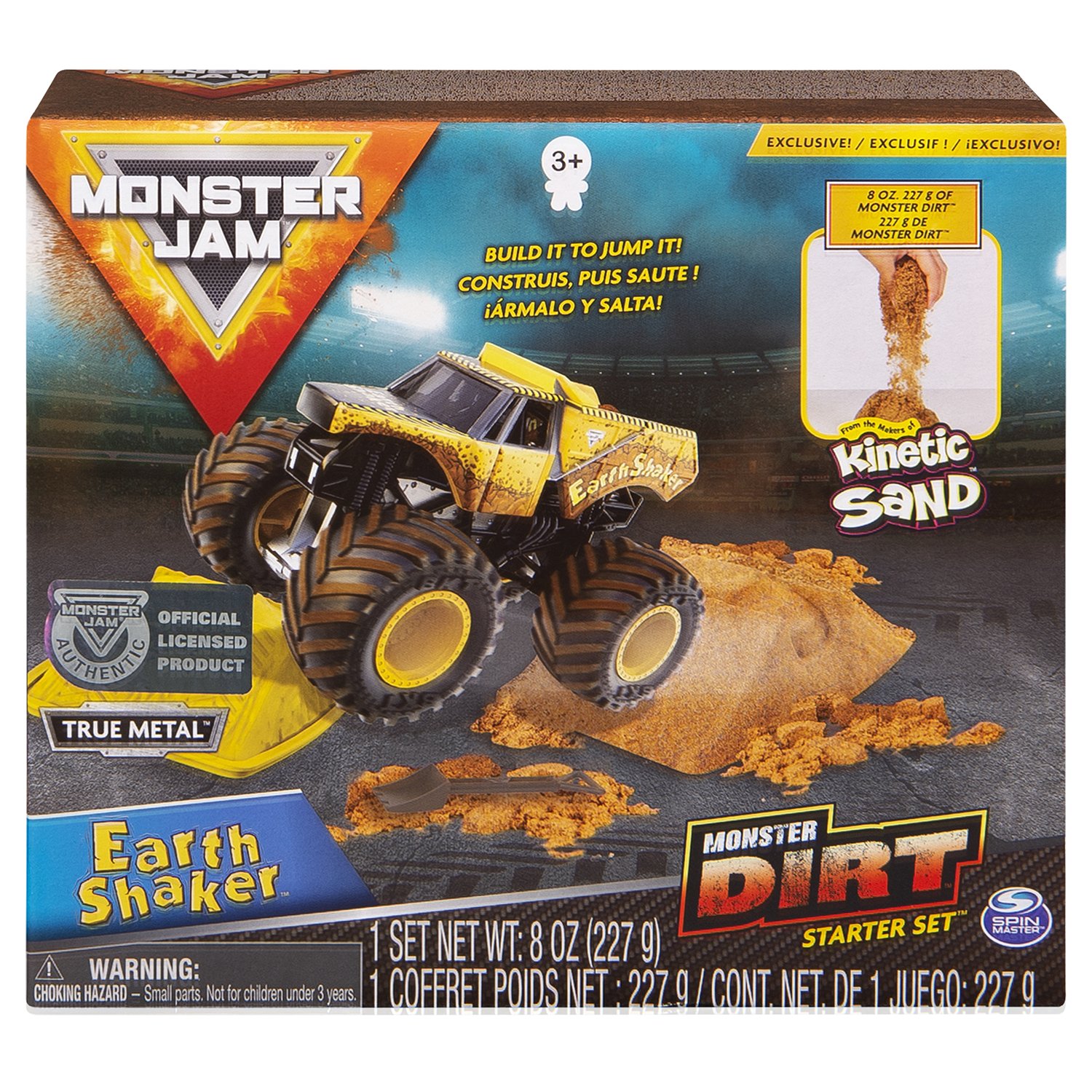 Набор Monster Jam №4 с машинкой и кинетическим песком 6054963