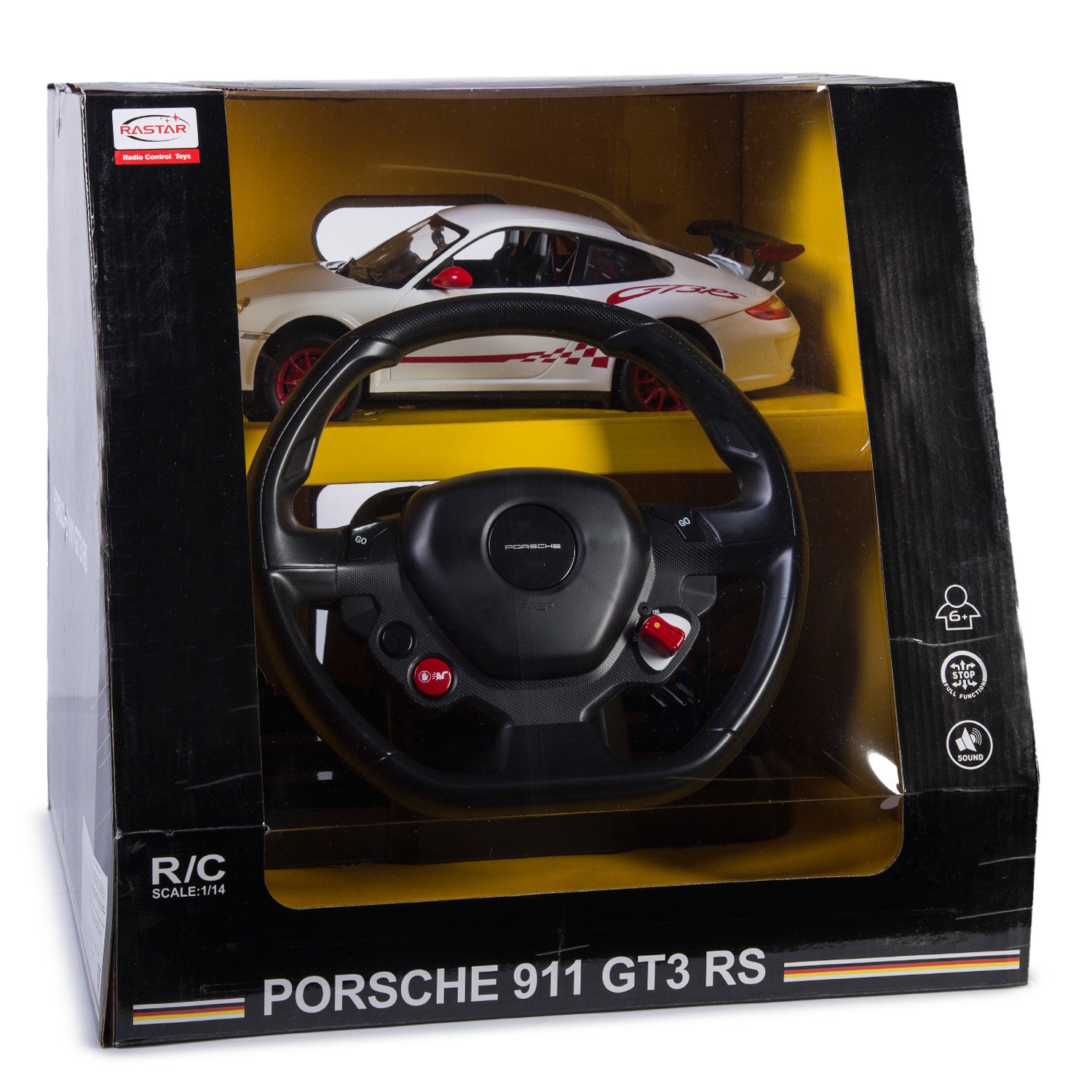 Машинка р/у Rastar Porsche GT3 1:14 белая