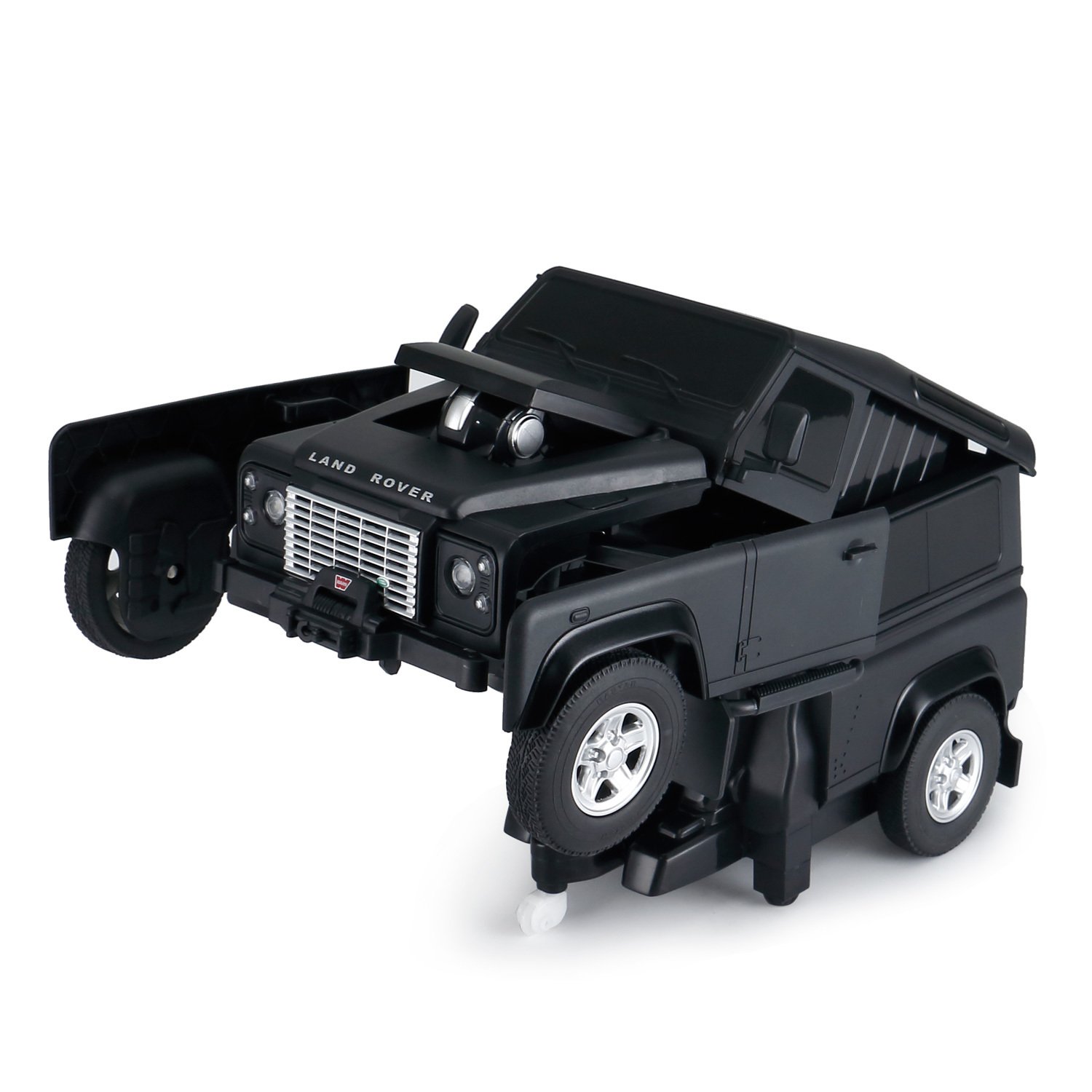 Машина Rastar РУ 1:14 Land Rover Defender Трансформер Черный 76420