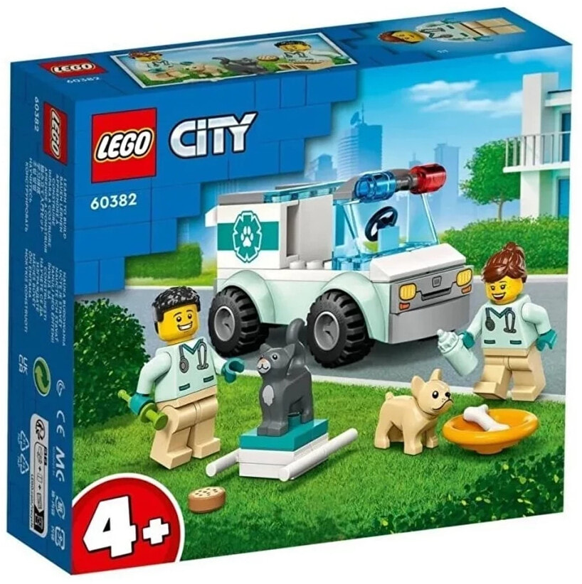 Конструктор LEGO City 60382 Ветеринарный фургон