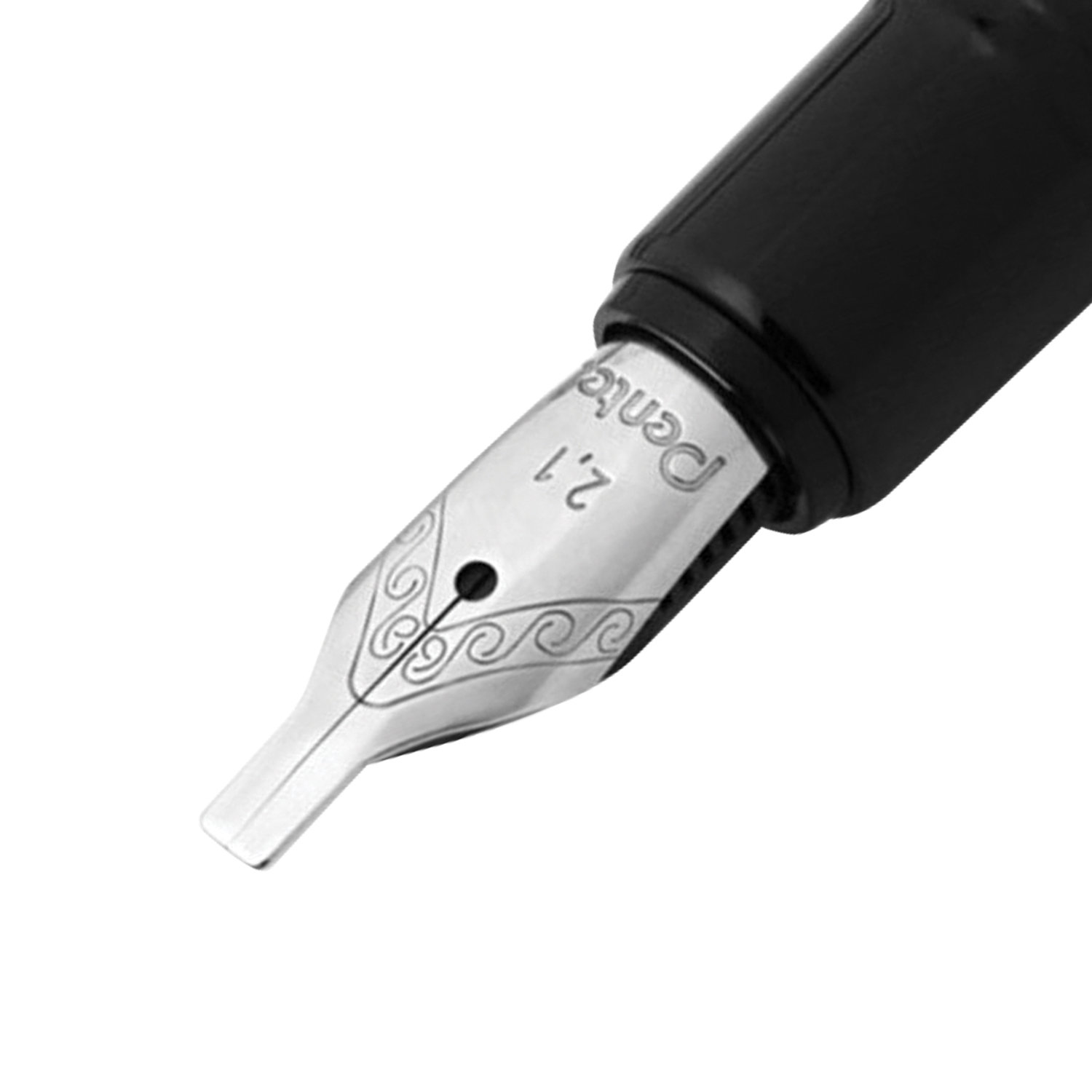 Ручка перьевая PENTEL (Япония) "Tradio Calligraphy", корпус черный, линия письма 2,1 мм, черная, TRC1-21A