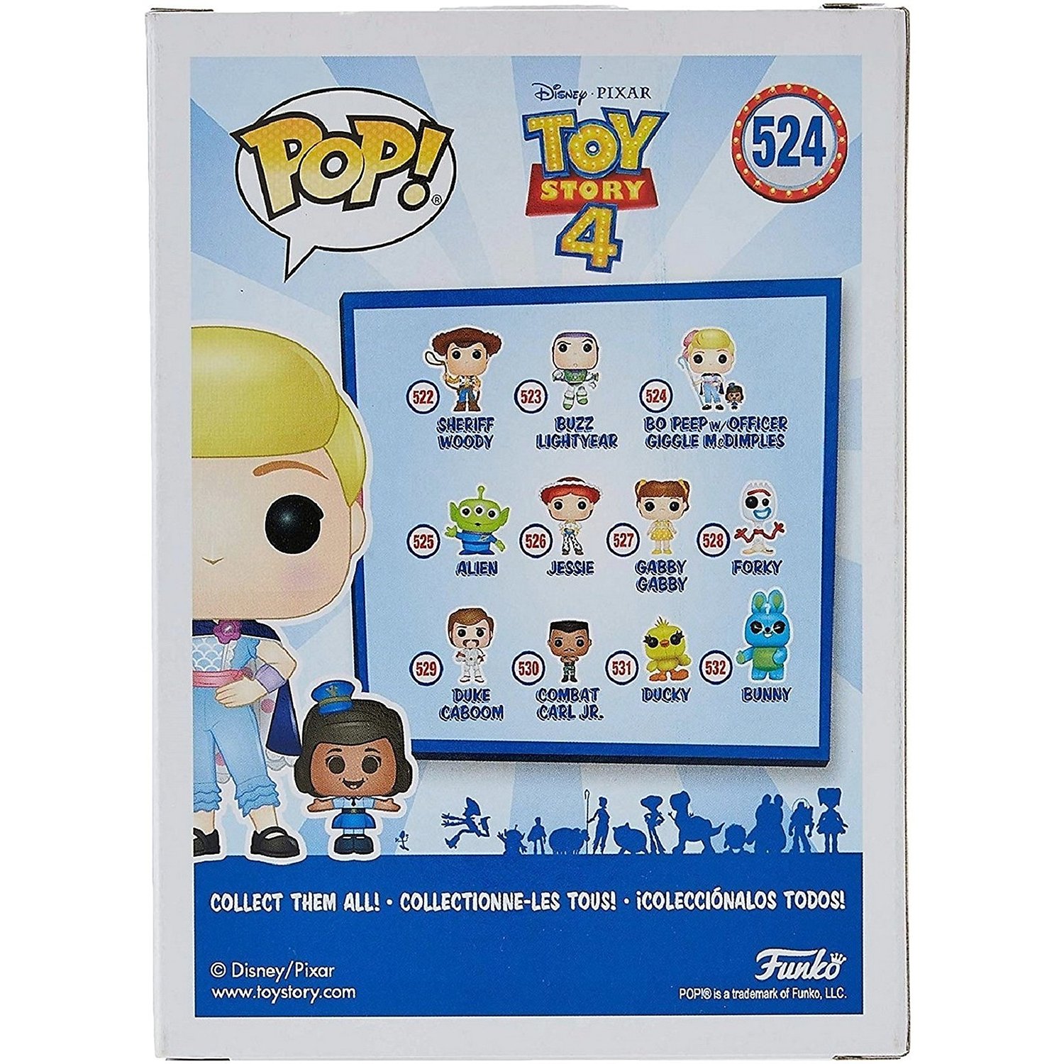 Фигурка Funko Pop vinyl Disney Toy Story 4 Bo Peep Officer McDimples Fun2067