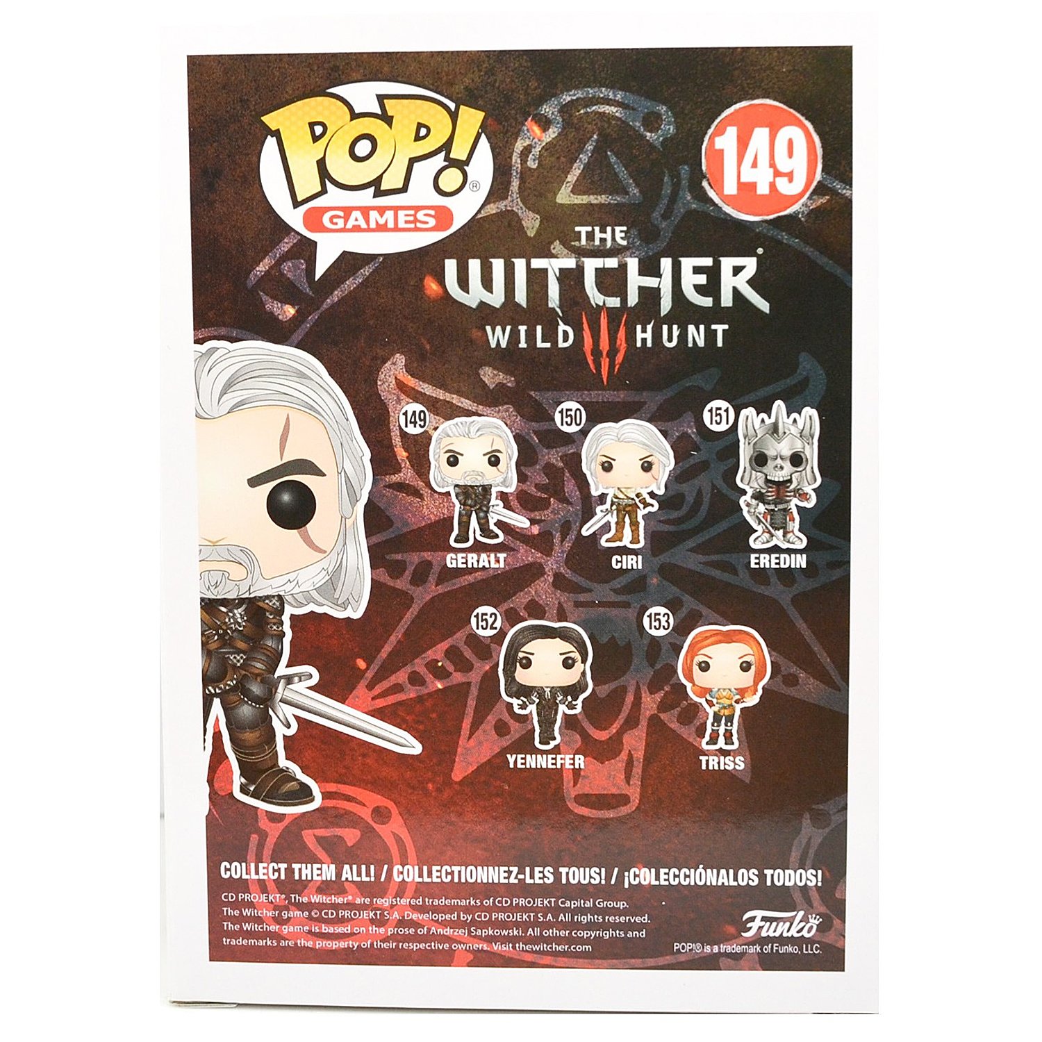 Фигурка Funko Pop vinyl Games The Witcher Geralt Fun249